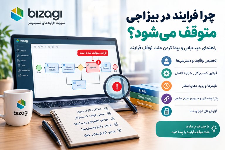 عیب یابی توقف فرایند در بیزاجی 768x512